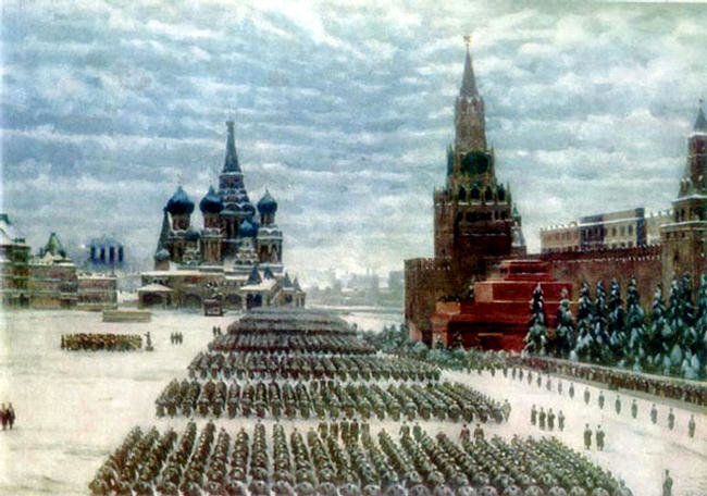 K. Yuon. Red Square parade. (November 7, 1941)