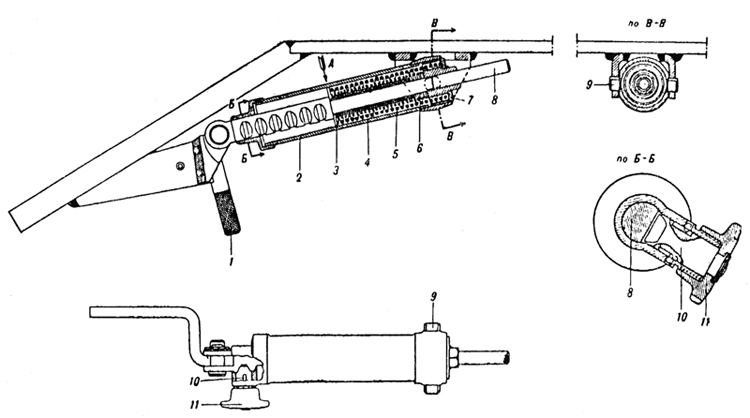 Plate 1 - Balancing mechanism of the driver's hatch