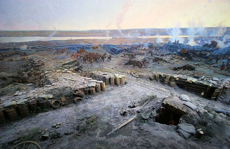 Sevastopol Defense. Panorama by F. Roubaud (fragment) 