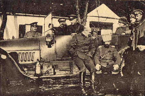 A group of staff officers of the Horse Guards, photographed near Radom, in Poland, during the war