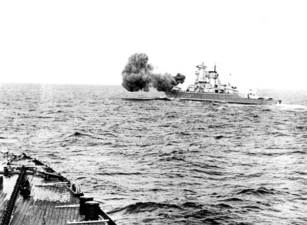 Scheer fires on the British merchant ship, 1941