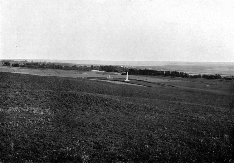 View from the heights where Prince Menshikov was standing during the battle