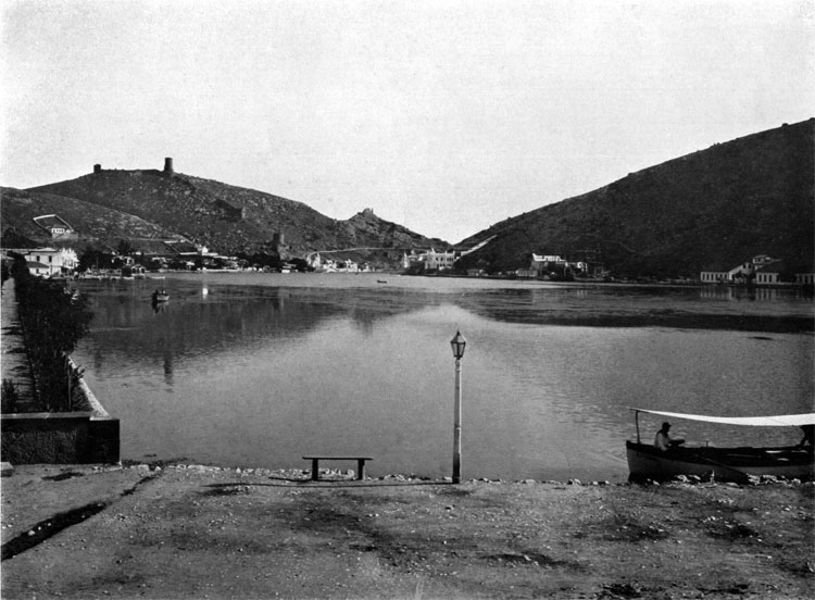 Balaclava Bay and settlement, British operational base