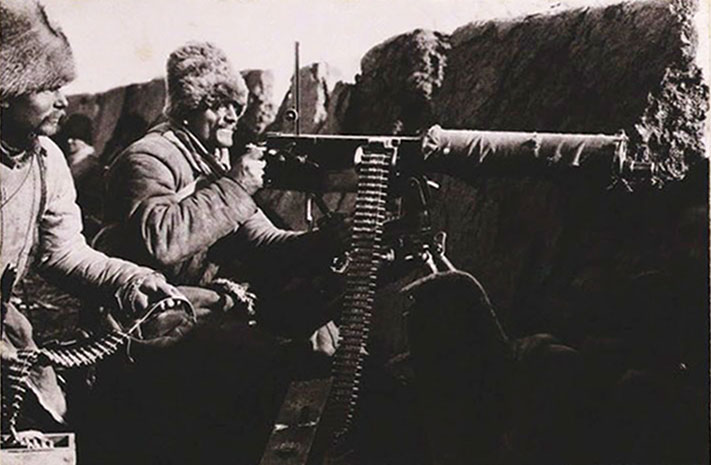 Machine Gunners from the Detachment under General Mishchenko