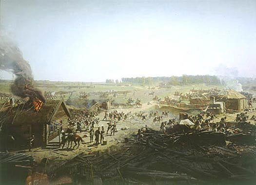 The Batlle Of Borodino September 7 1812 Situation At 12 30 Pm Panorama By Franz A Roubaud
